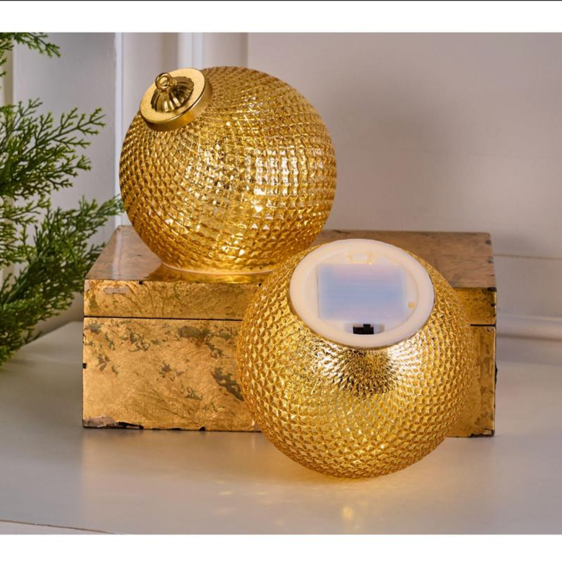Diamond Glass Ornaments