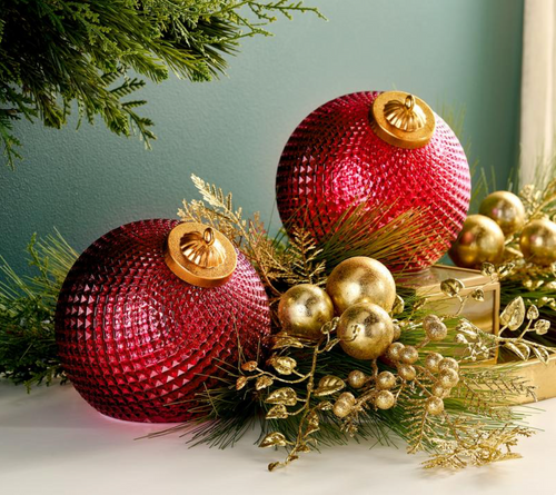 Diamond Glass Ornaments